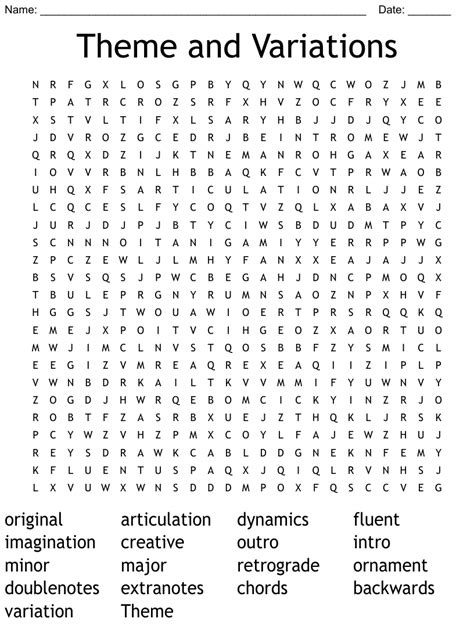 Word Search Variations