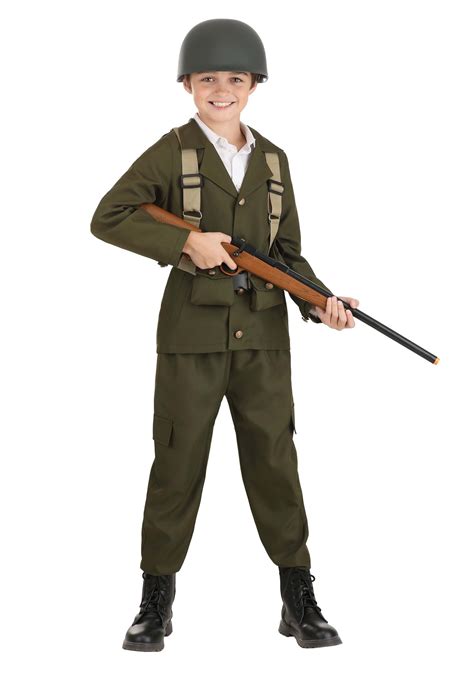 World War II soldier costume for kids