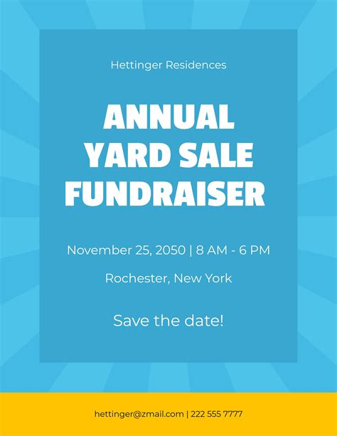 Yard Sale Template Google Docs