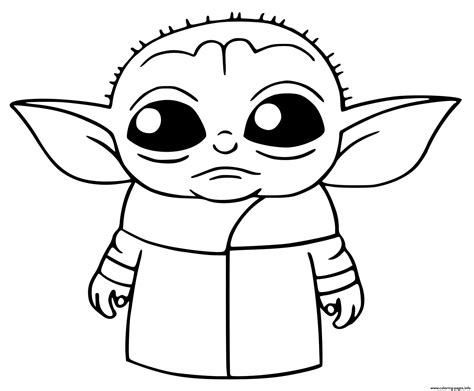 Yoda Coloring Page