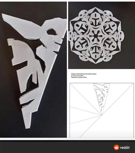 Yoda Snowflake Template