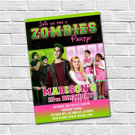 Zombies 3 Invitation Template 5