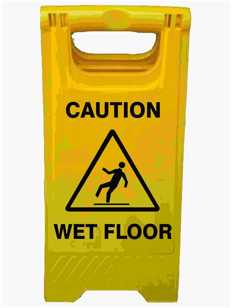 A-frame wet floor signs