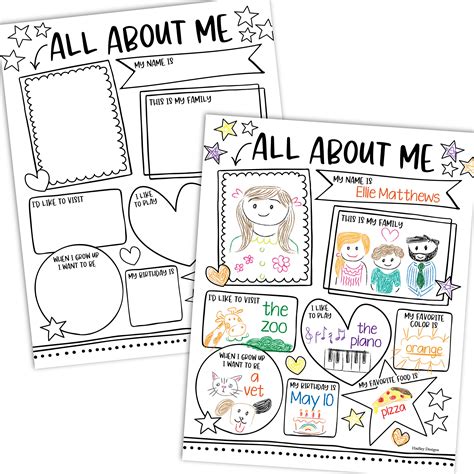 About Me Poster Design Elements