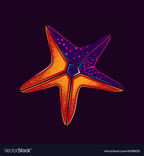 Abstract starfish illustration