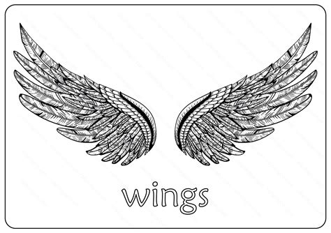 Abstract wings coloring pages