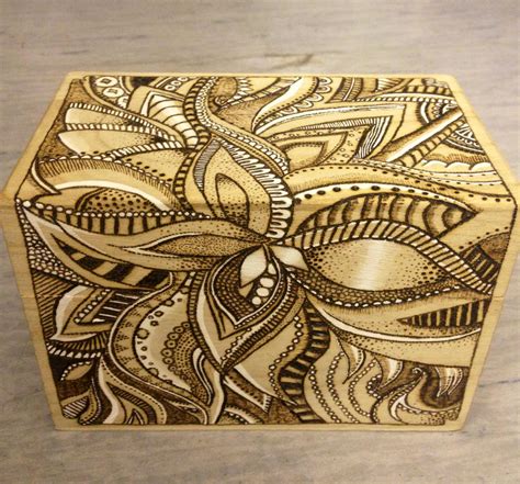 Abstract Wood Burning Patterns