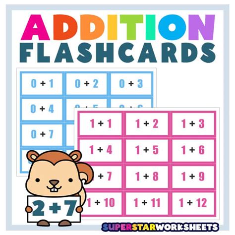 Resources for addition flashcards