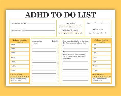 ADHD Planner Challenges