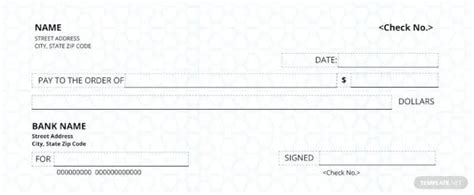 Adobe PDF Blank Check Template