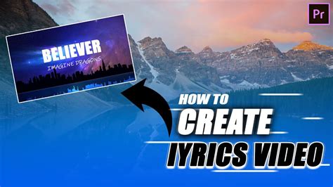 Adobe Premiere Pro Lyric Video Template