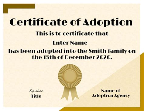 Adoption Template 2