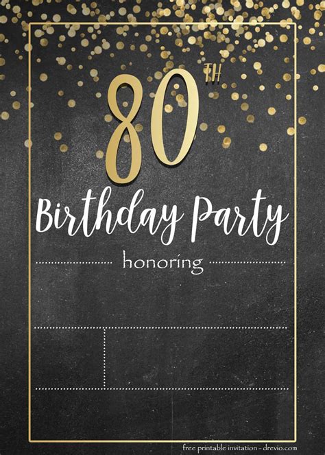 Adult Birthday Templates