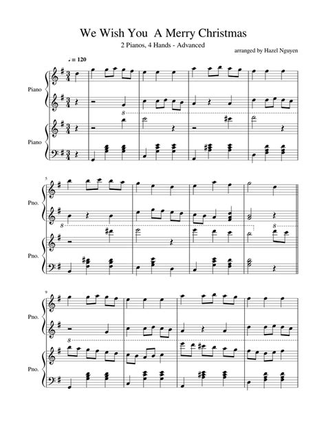 Advanced Christmas piano sheets