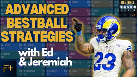 Advanced Fantasy Football Strategies