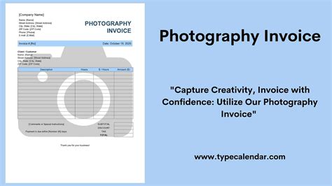 Advanced Photography Invoice Template