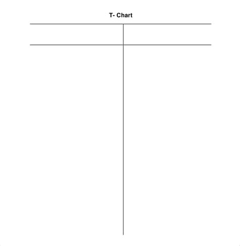 Advanced T Chart Template