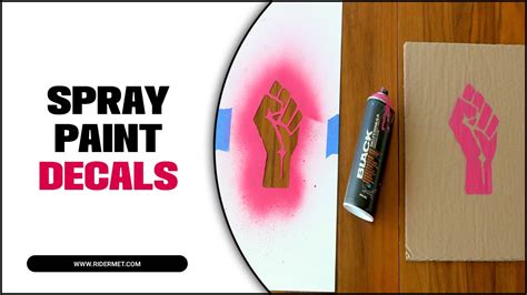 Aerosol Paint Stickers Equipment