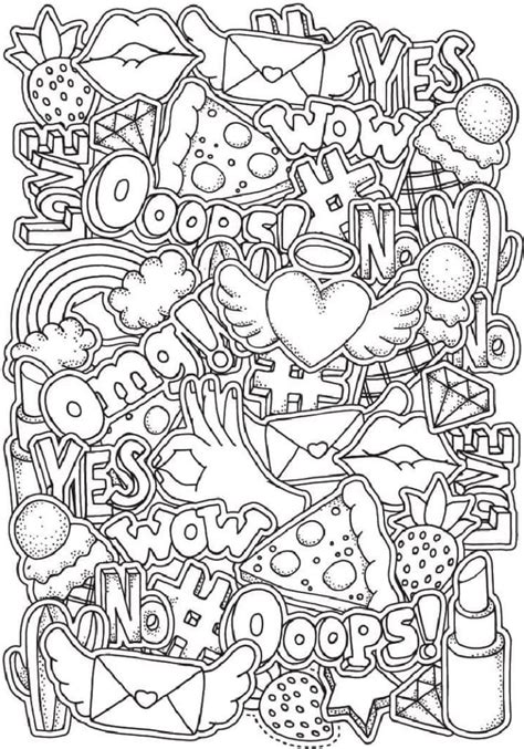 Aesthetic coloring pages for kids