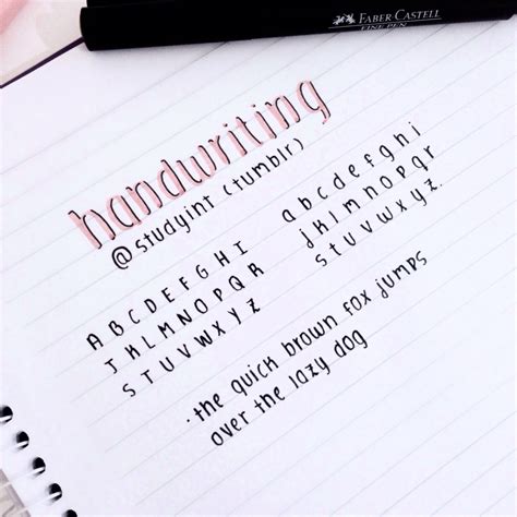 Aesthetic Handwriting Inspiration