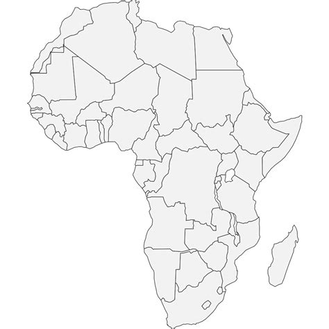 Africa Blank Map