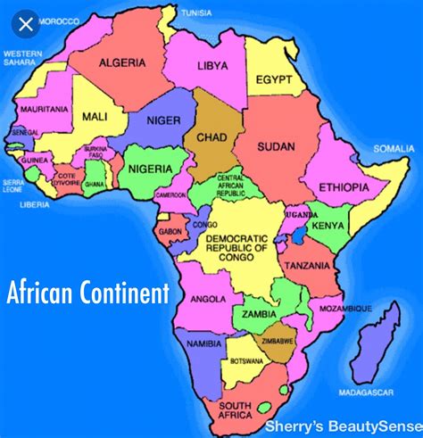 Africa Continent Map