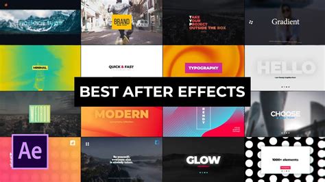 Types of After Effects Templates