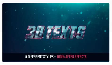 After Effects Text Templates Example