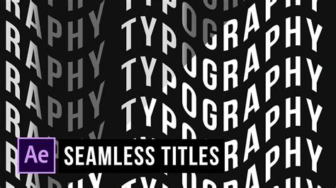 After Effects Typography Templates Gallery 1