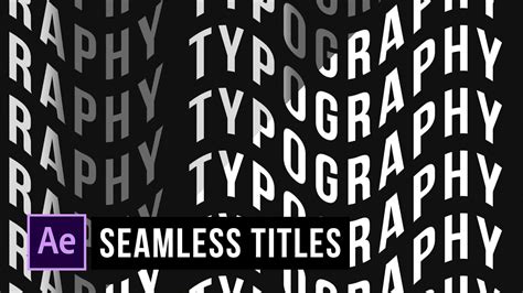 After Effects Typography Templates Gallery 5