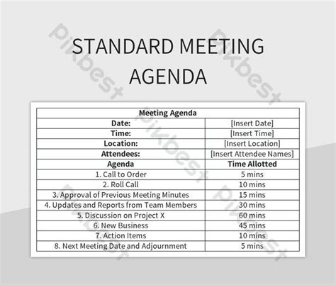 Best Practices for Agenda Templates