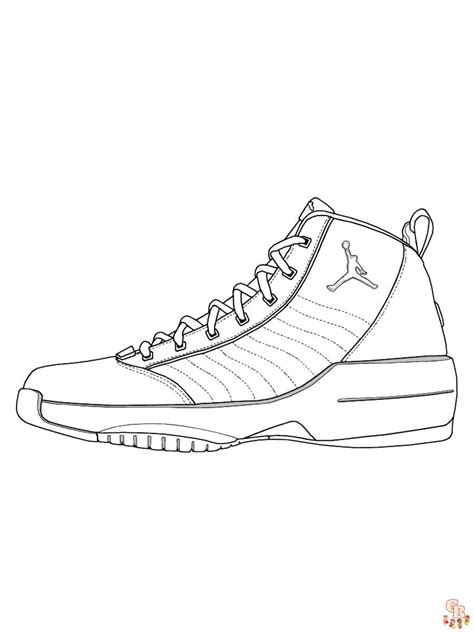 Air Jordan coloring page