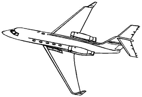 Airplane Coloring Page for Kids