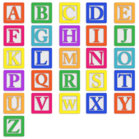 Alphabet Block Letters