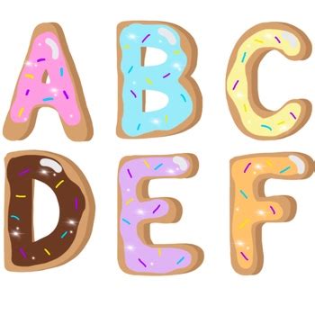 Alphabet clipart for personal use