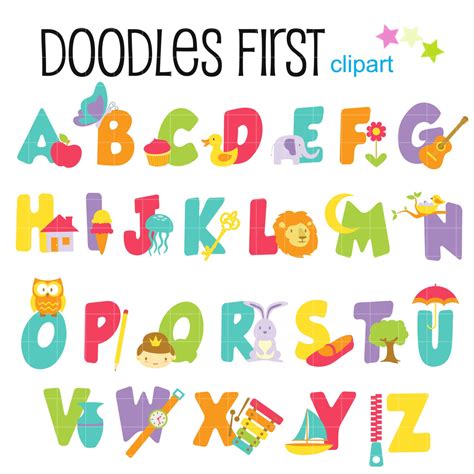 Alphabet clipart for teachers