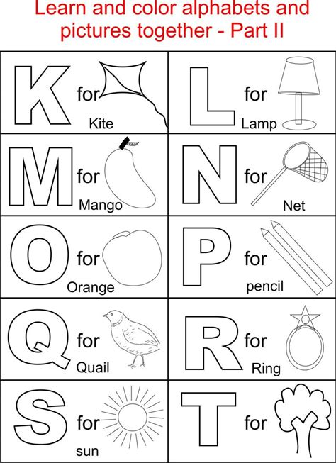 Alphabet Colouring Pages for Children