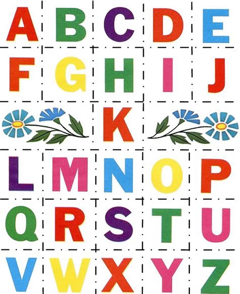 Alphabet Cut Outs