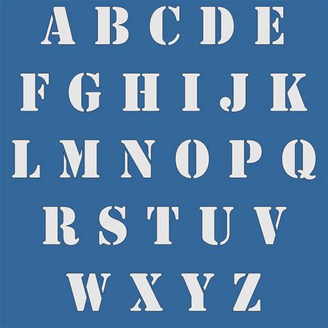 Alphabet Stencils