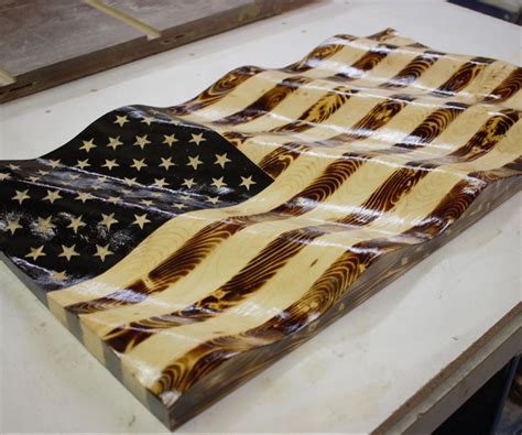 American Flag Woodworking Project 9