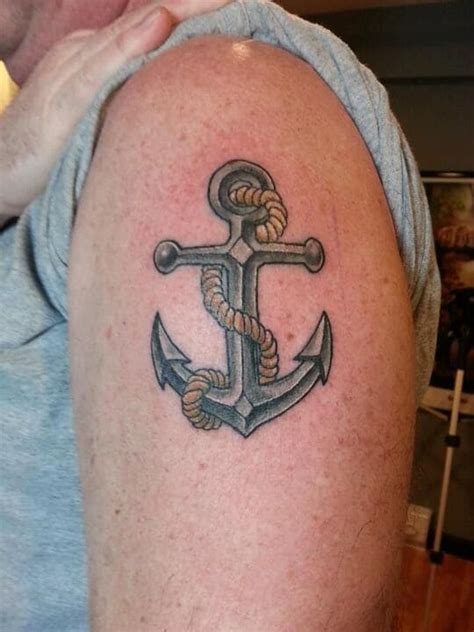 Anchor Shoulder Tattoo Design