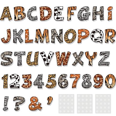 Animal Print Letters