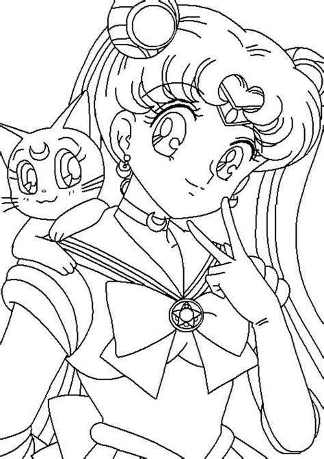 Sailor Moon anime coloring book