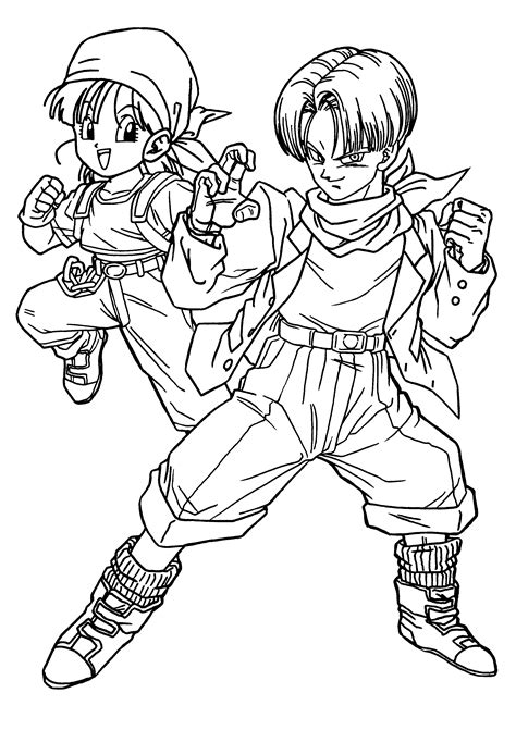 Dragon Ball anime coloring page