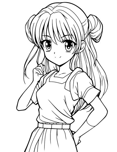 Anime coloring pages printable fun