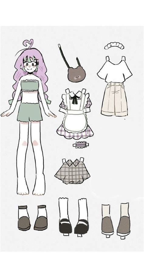 Anime paper doll templates for adults