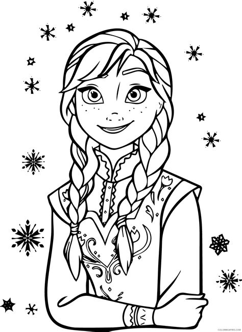 Anna Coloring Page