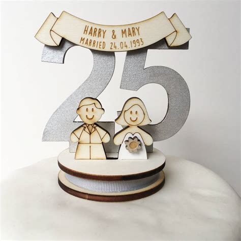 Anniversary cake toppers