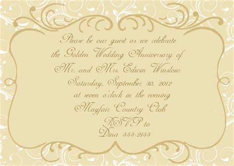 Anniversary Invitation Poem Printables