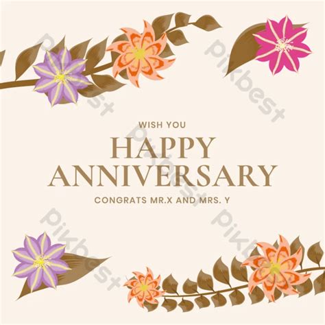 anniversary postcard template